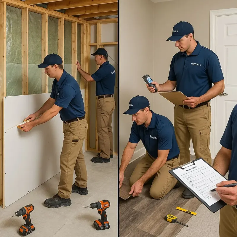 Repairs and Reconstruction process in Allyn, WA